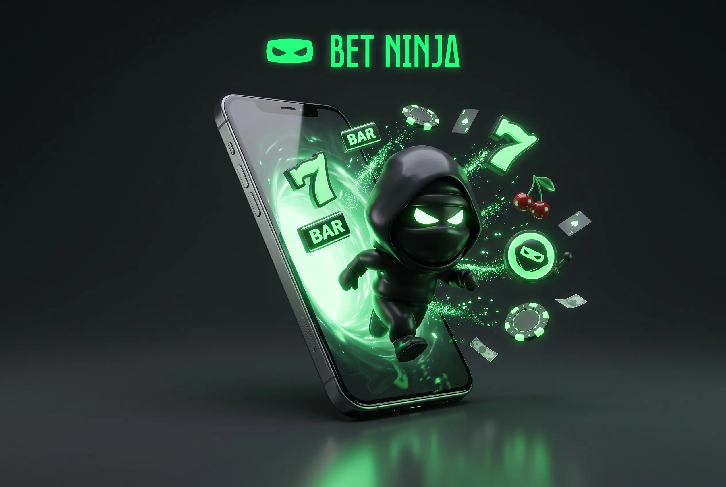 Illustration of mobile casino play